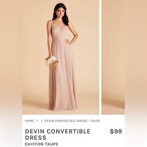 Birdy Grey Bridesmaids Dress (Devin Convertible Dress - Taupe)